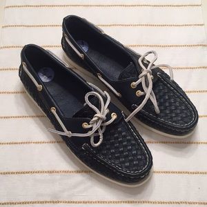 Navy Leather Sperry Top-Siders